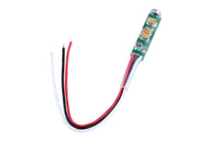מיקרופון קפסולה זעיר לCCTV, דגם 04003 – עם לוח מגבר מקדים וחיווט אדום/לבן