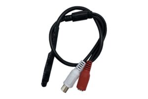 מיקרופון זעיר עם יציאת RCA כפולה, דגם 04011