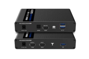 מרחיק HDMI KVM 4K HDR וחולץ אודיו עד 70 מטר