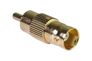 מעביר משקע BNC לתקע RCA זהב