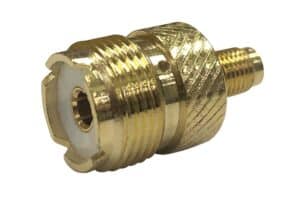 מעביר משקע SMA לשקע UHF זהב