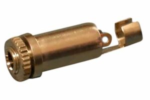 שקע AUX 3.5mm מונו מתכת מתאים לפנל/שאסי