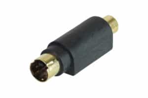 מעביר משקע RCA לתקע מיני דין 4 זהב