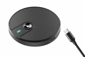 מיקרופון USB כולל לחצן וחיבור אוזניות