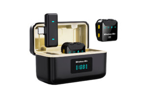 מיקרופון אלחוטי איכותי מאוד חיבור Type C כולל בית טעינה