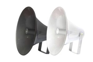 הורן "COPA 20 מתכתי לתנאי חוץ אפור / לבן