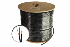 כבל למע"ס RG-59 + 2C בגליל / מטר רץ