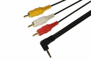כבל תקע 3RCA לתקע AUX 3.5mm TRRS באורך 1.5 מטר
