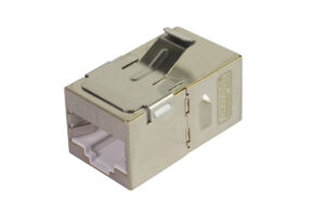 מעביר 2 שקע RJ45 מתכת קיסטון