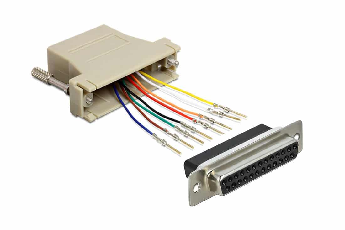 מעביר שקע D25 ל RJ-45 – כומפניקס