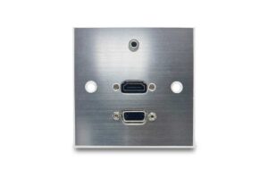 פאנל אלומיניום למולטימדיה עם חיבורי HDMI, VGA ו-AUX 3.5mm