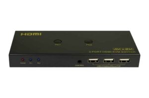 בורר ממתג KVM HDMI+USB 4K ל-2 כניסות