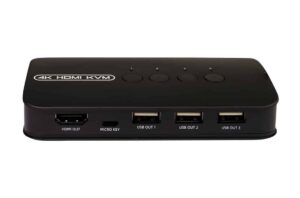 בורר ממתג KVM HDMI+USB 4K ל-4 כניסות