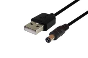 כבל USB ל-DC (Barrel Jack) באורך 1.8 מטר