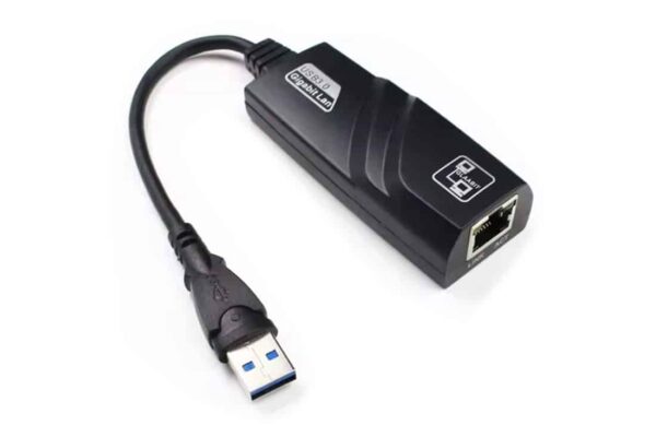 ממיר USB 3.0 לרשת גיגה RJ-45 עד 1000Mbps – כבל קצר ותקע USB Type-A, דגם 18073G