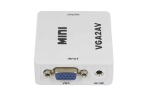 ממיר VGA לוידאו AV/RCA עם כניסת אודיו 3.5mm, דגם 18194