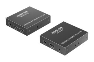מרחיק HDMI KVM 4K – משדר ומקלט, מבט אחורי