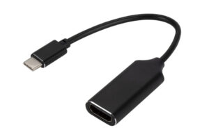 מתאם USB-C ל-HDMI תומך 4K – מבט על התקע והשקע, דגם 18334