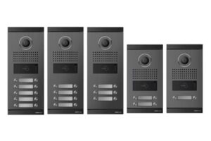 פנל אינטרקום לבית משותף עם מצלמה וקורא תגים