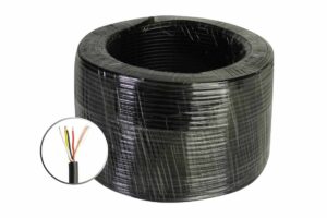 כבל מיקרופון 4 גידים + סיכוך