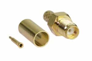 שקע רוורס SMA לחיצה RG-58/174