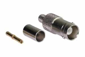 שקע BNC לחיצה/הלחמה למגוון כבלים