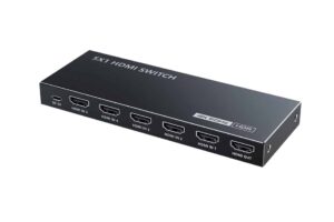 בורר ממתג מתכתי HDMI 4K HDR ל3/5 כניסות