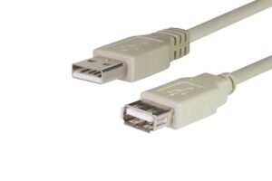 כבל מאריך USB2.0 A-A מגוון אורכים 1.5-10 מטר