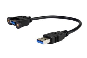 כבל USB3.0 שקע-תקע להתקנה בפאנל או שאסי