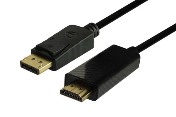 כבל DP ל-HDMI מגוון אורכים 1.8-5 מטר