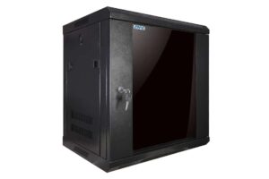 ארון תקשורת 6-20U דלת קדמית זכוכית ודלתות צד מתפרקות בעומק 30-60