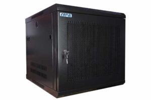 ארון תקשורת 6-15U דלת קדמית מחוררת בעומק 45/60