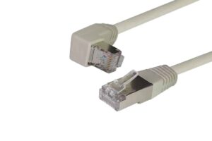 כבל גישור FTP CAT6 באורך 0.15-2 מ׳ צד אחד בזווית