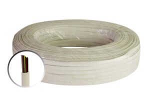 כבל טלפון שטוח 4-8 גידים בגליל / מטר רץ