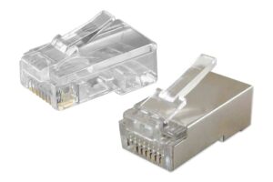 תקע RJ45 ל CAT5E עם / בלי סיכוך