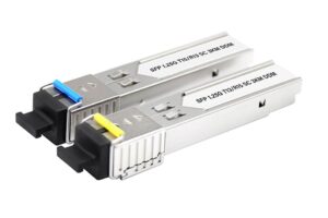 מיניג'ביק SFP SC BiDi זוג יחידות (T15/R13 ו-T13/R15) ל-3 ק"מ, 1G