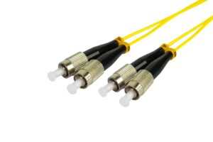 מגשר אופטי FC-FC SM Duplex, תקריב על מחברי FC