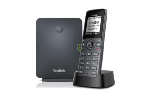 טלפון SIP אלחוטי DECT עד 50 מ' – יחידת בסיס ושפופרת, דגם W71P